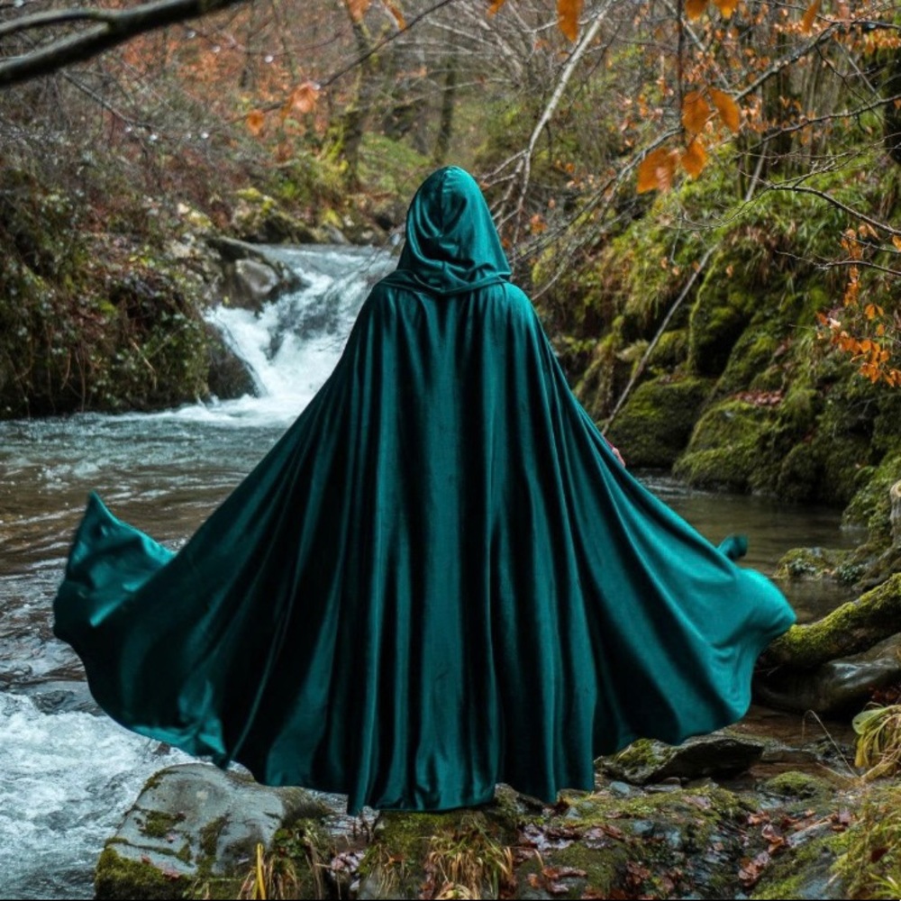 Velvet Green Cape